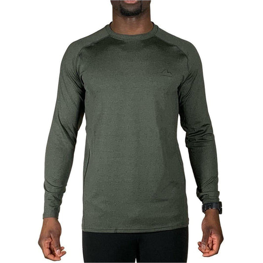 More Mile Train To Run Mens Long Sleeve Running Top - Green 5055604363629 - Start Fitness