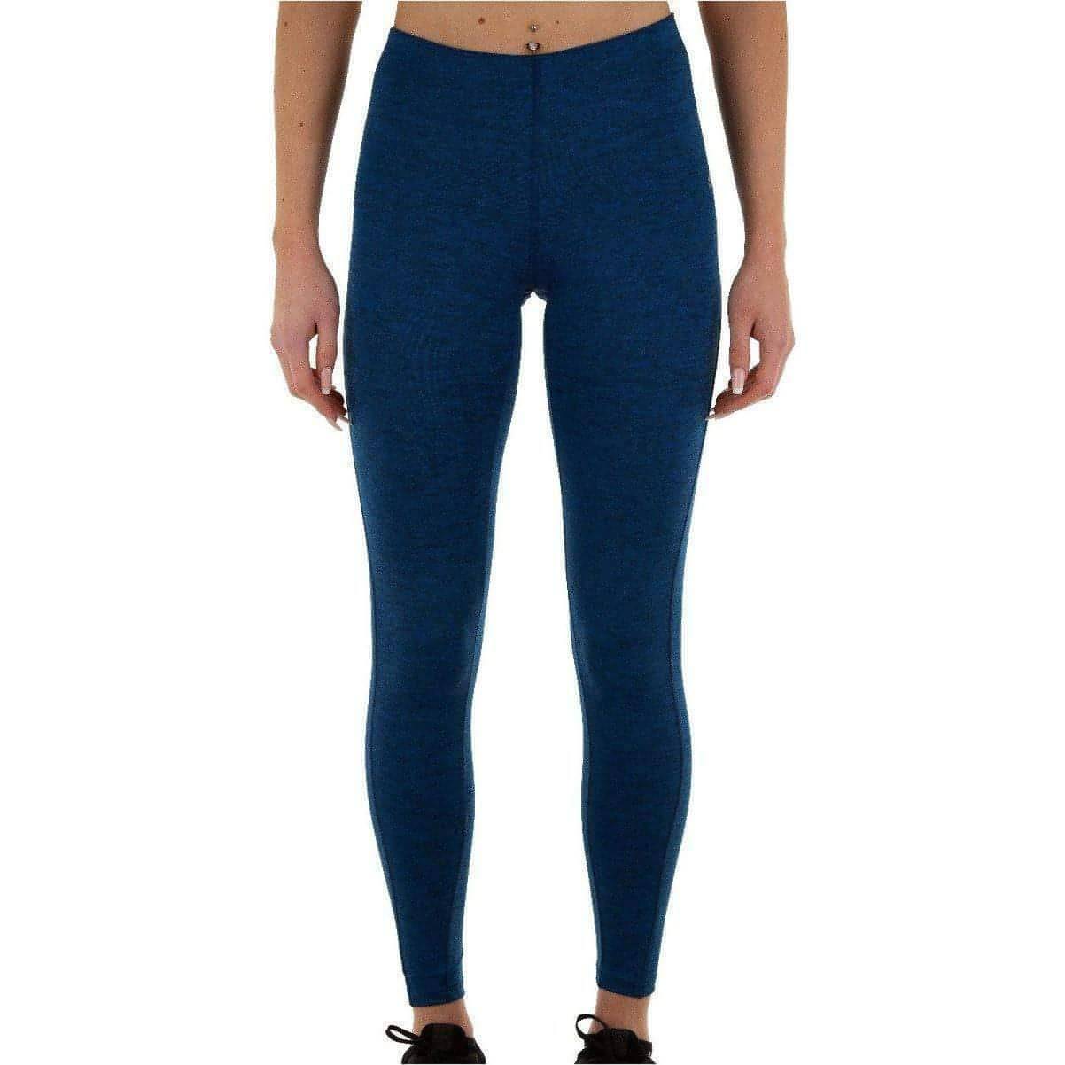 More Mile Train To Run Womens Long Running Tights - Blue - Start Fitness