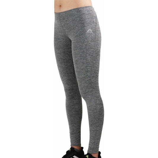 More Mile Train To Run Womens Long Running Tights - Grey - Start Fitness