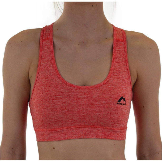 More Mile Train To Run Womens Running Crop Top - Orange - Start Fitness