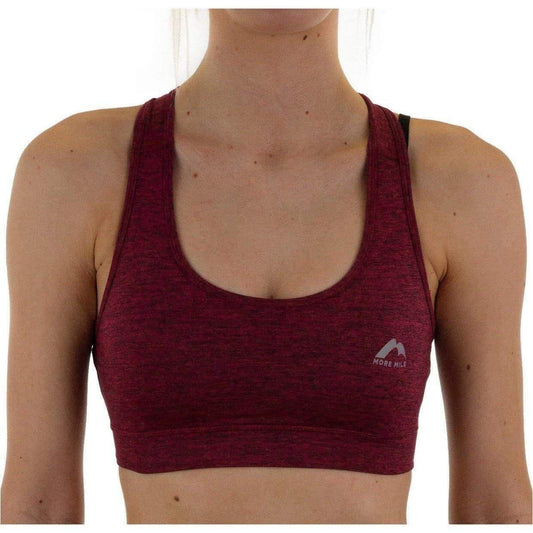More Mile Train To Run Womens Running Crop Top - Purple - Start Fitness