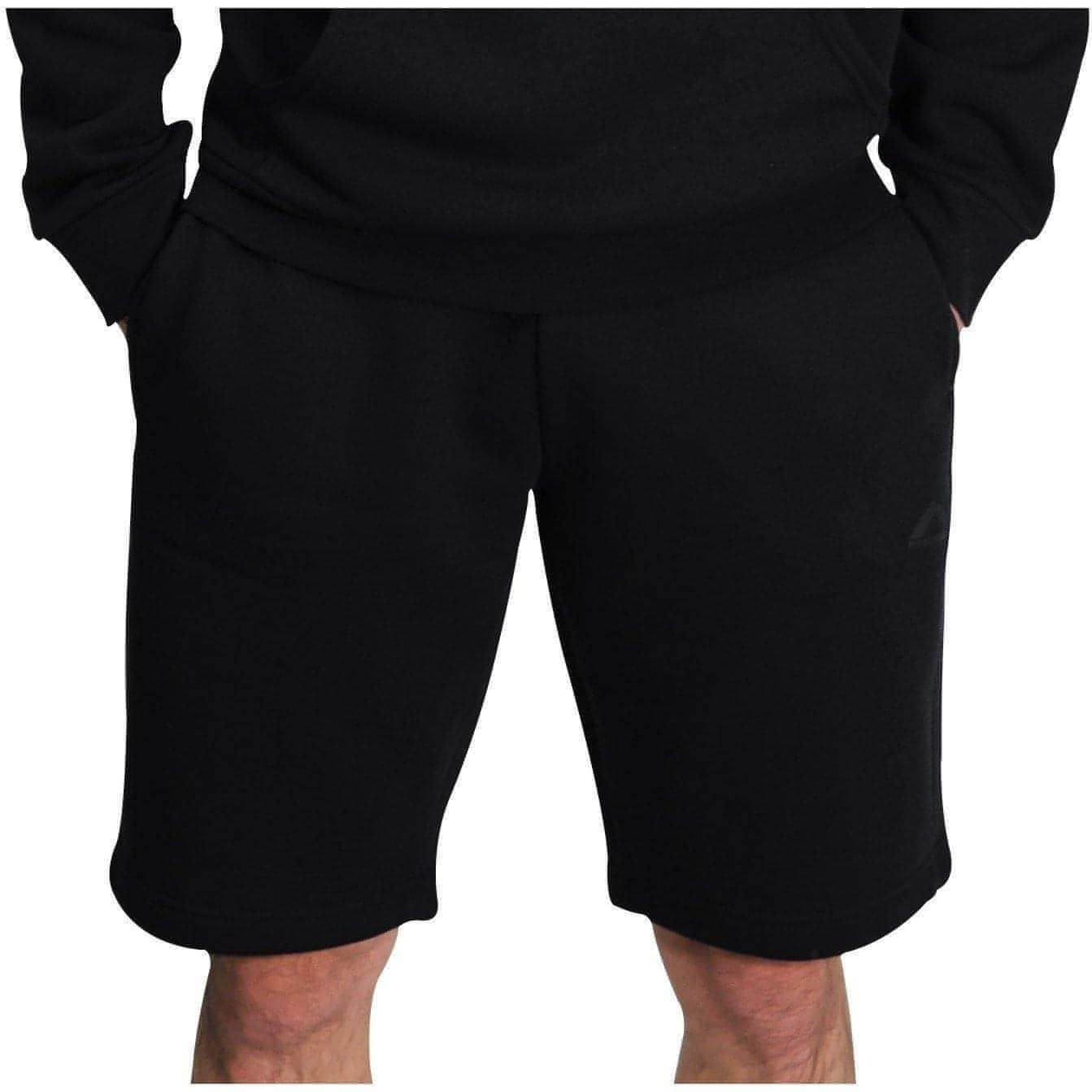 More Mile Vibe Fleece Mens Sweat Shorts - Black 5055604368877 - Start Fitness