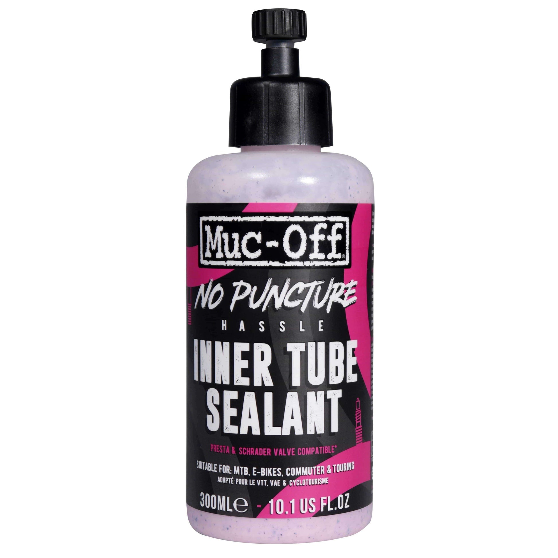 Muc-Off No Puncture Hassle Inner Tube Sealant 300ml - Pink 5037835206746 - Start Fitness