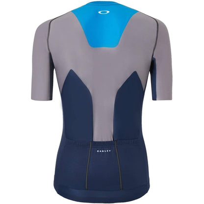 Oakley Colourblock Short Sleeve Mens Cycling Jersey - Blue - Start Fitness