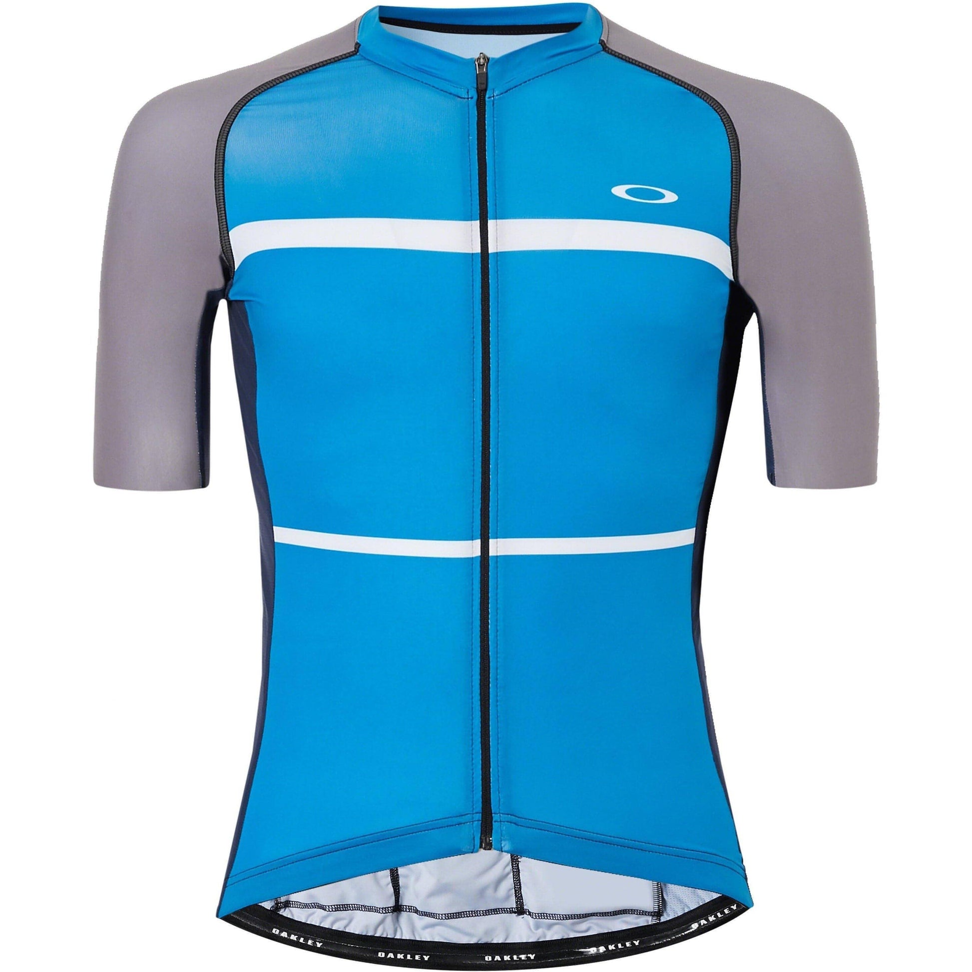 Oakley Colourblock Short Sleeve Mens Cycling Jersey - Blue - Start Fitness
