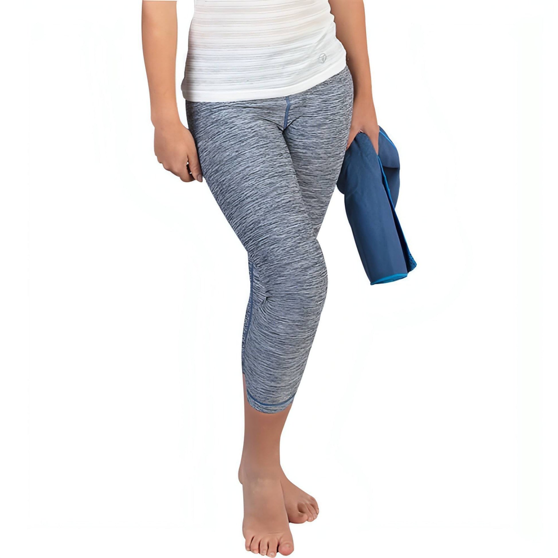 OgiYogi Reversible Womens 3/4 Capri Training Tights - Blue – Start Fitness