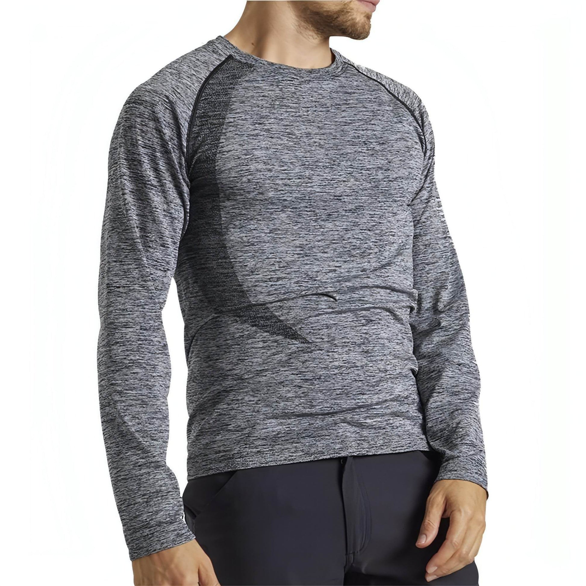 Ohmme Orion Long Sleeve Mens Yoga Top - Grey - Start Fitness
