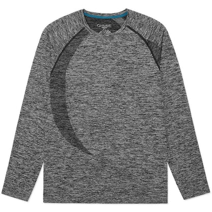 Ohmme Orion Long Sleeve Mens Yoga Top - Grey - Start Fitness