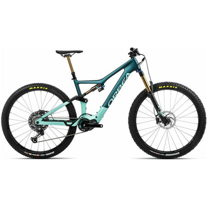 Orbea Rise M-Team Electric Carbon Mountain Bike 2022 - Green - Start Fitness