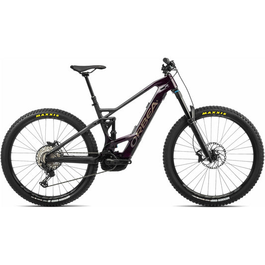 Orbea Wild FS M20 Carbon Electric Mountain Bike 2022 - Red Wine & Carbon - Start Fitness