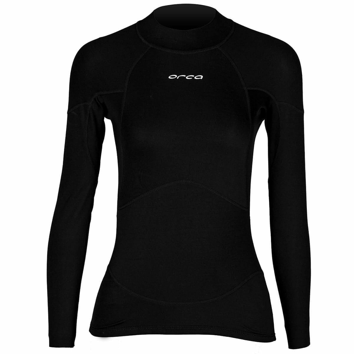Orca Neoprene Long Sleeve Womens Base Layer Top - Black - Start Fitness