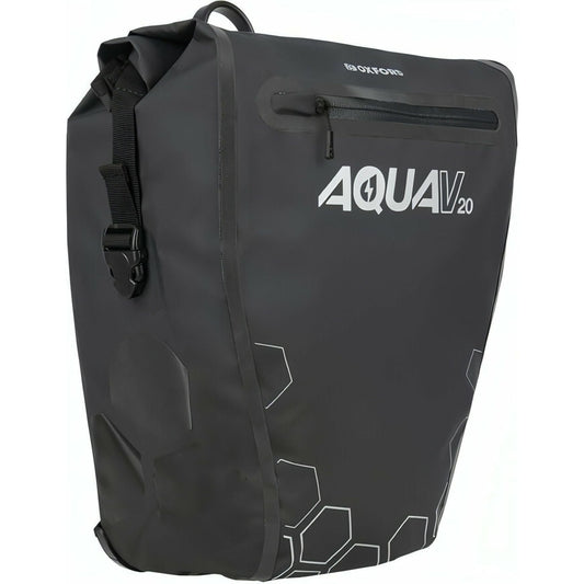 Oxford Aqua V20 Single QR Pannier Bag - Black 5030009018466 - Start Fitness