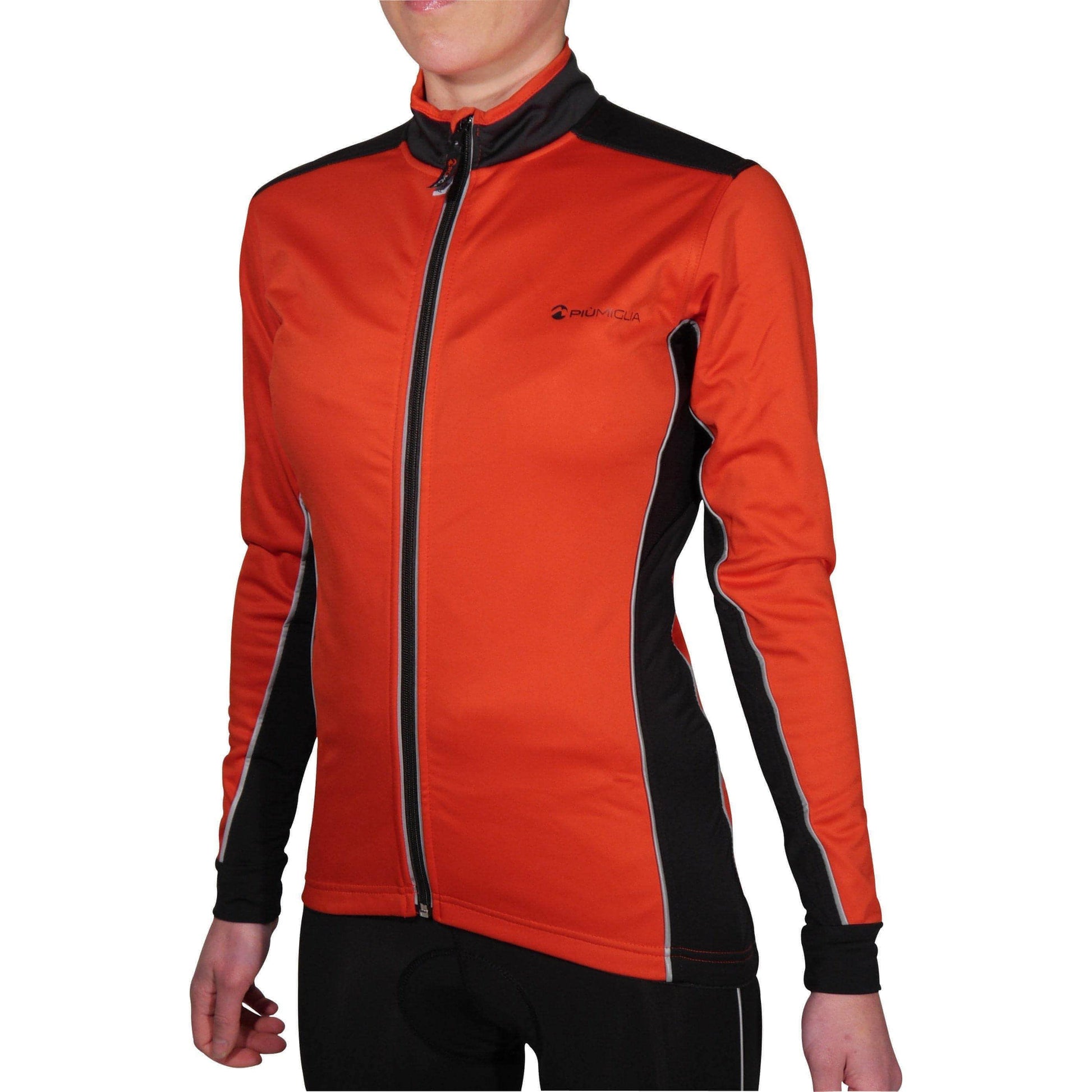 Piu Miglia Bari Soft Shell Womens Cycling Jacket - Red - Start Fitness