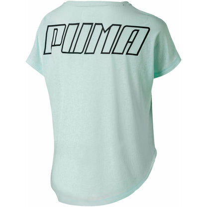 Puma Bold Short Sleeve Womens Training Top - Green - Start Fitness