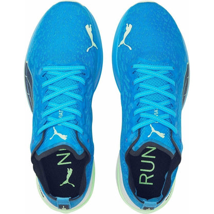 Puma Deviate Nitro Wildwash Mens Running Shoes - Blue - Start Fitness