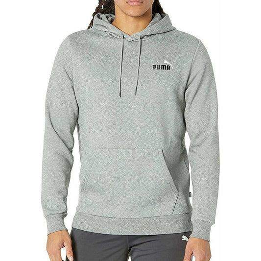 Puma Essentials + Embroidery Logo Mens Training Hoody - Grey - Start Fitness