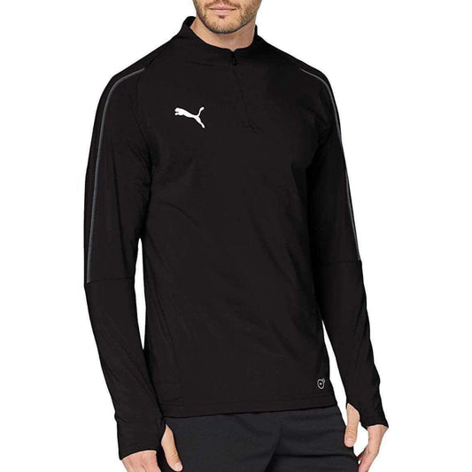 Puma Final Half Zip Long Sleeve Mens Training Top - Black - Start Fitness