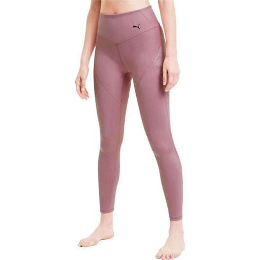 Puma Studio Porcelain Womens Long Running Tights - Pink - Start Fitness