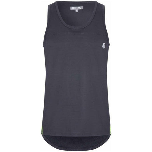 Red Tag Activewear Reflective Mens Running Vest - Grey - Start Fitness