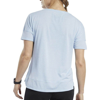 Reebok ActivChill +Cotton Short Sleeve Womens Training Top - Blue - Start Fitness