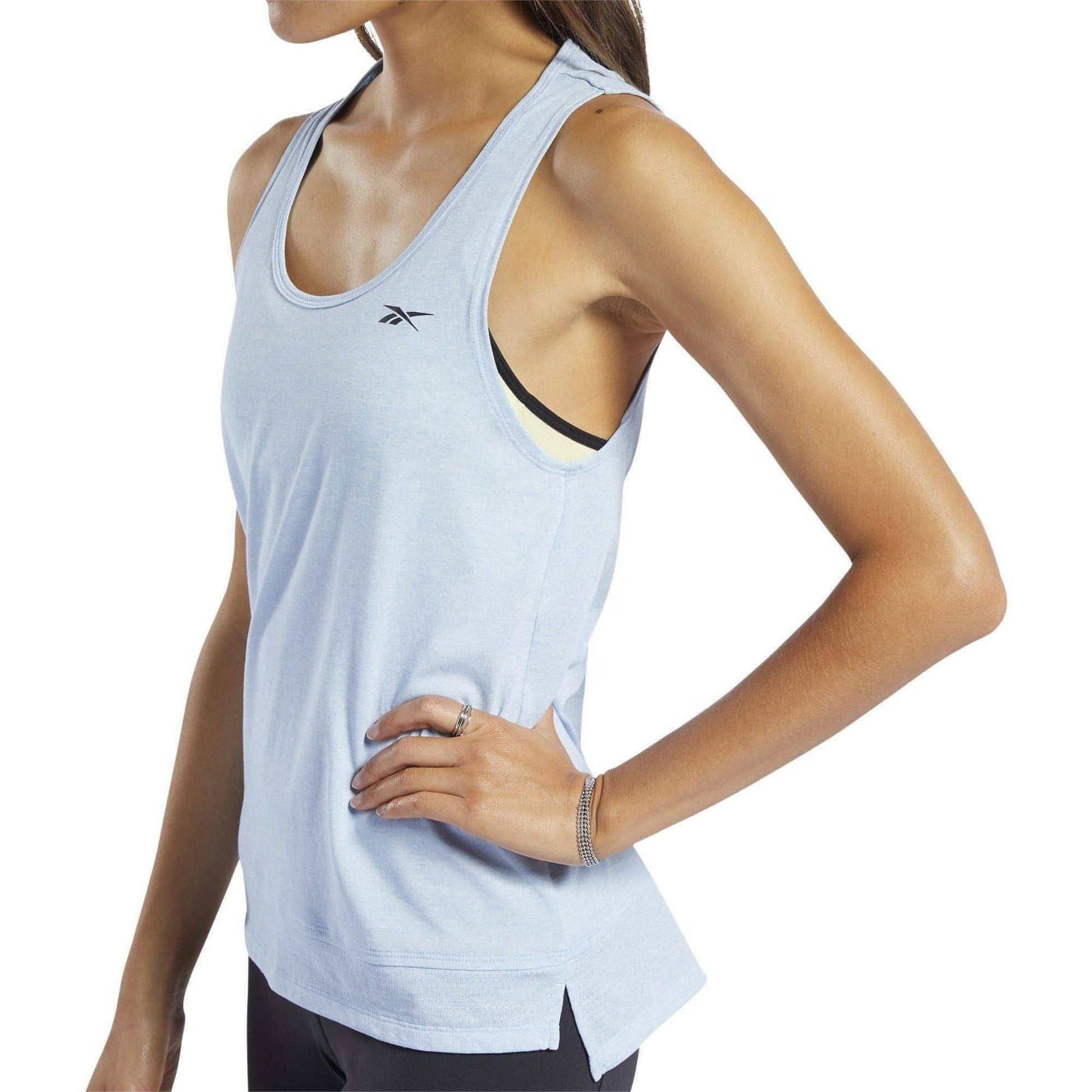 Reebok ActivChill +Cotton Womens Training Vest Tank Top - Blue - Start Fitness