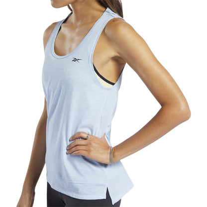 Reebok ActivChill +Cotton Womens Training Vest Tank Top - Blue - Start Fitness