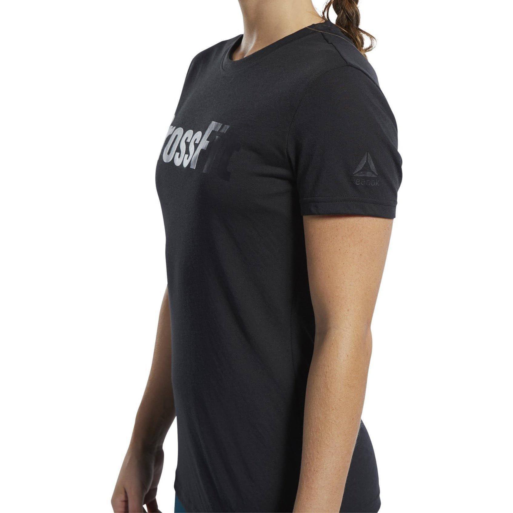 Reebok Crossfit Short Sleeve Womens Training Top - Black - Start Fitness