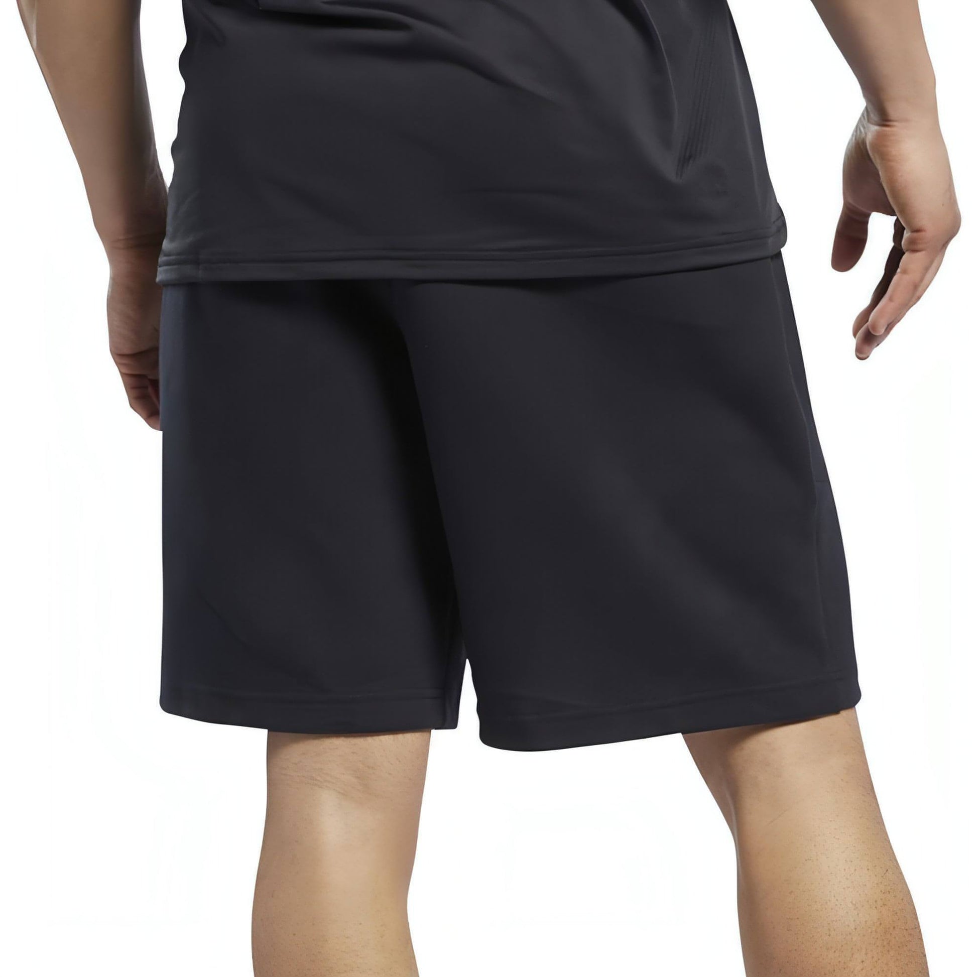 Reebok Knit Woven Mens Training Shorts - Black - Start Fitness