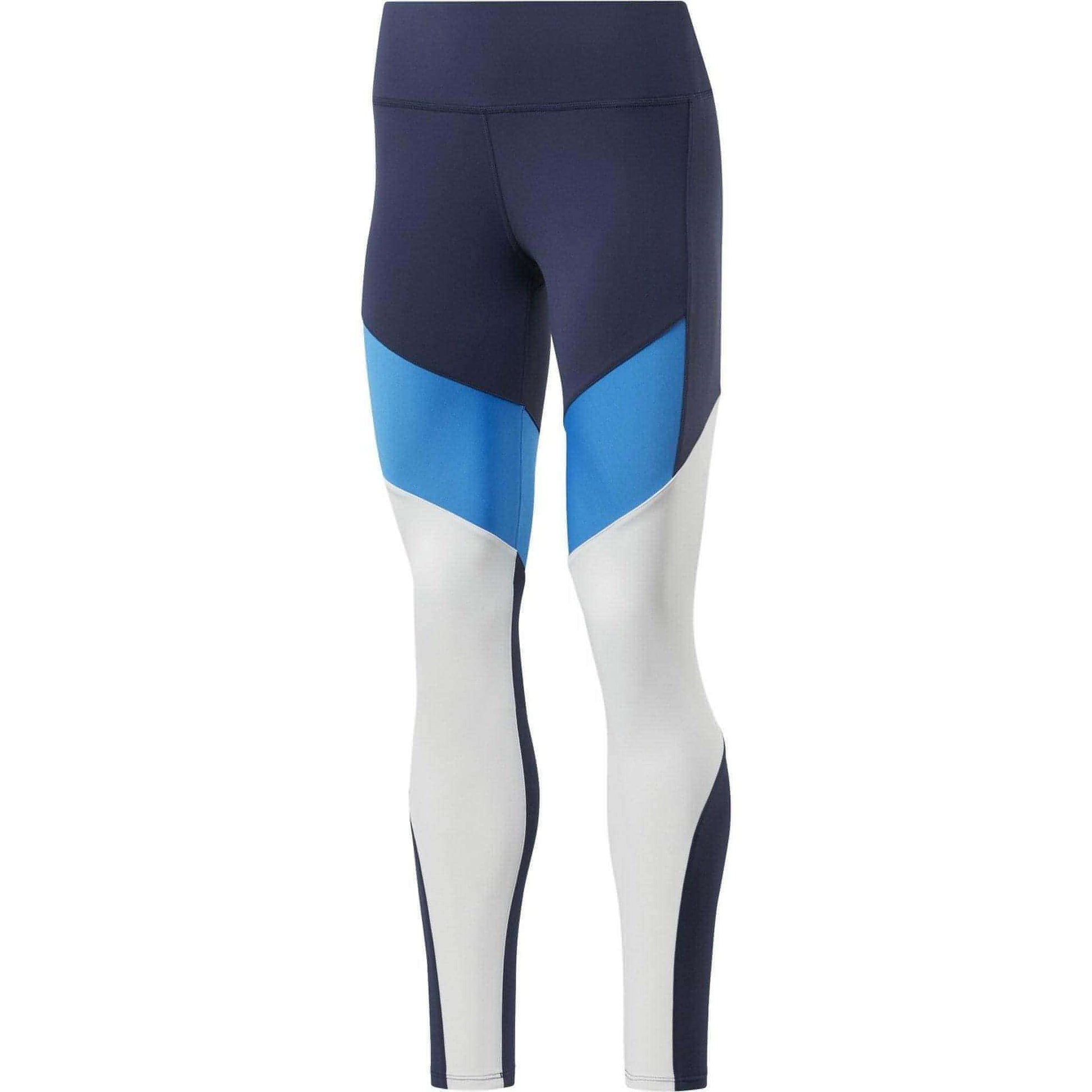 High Rise Reebok Color Block Tights Reebok Lux Color Block Shop