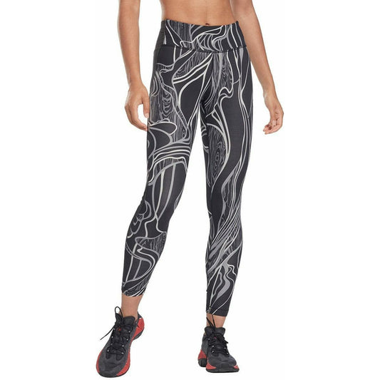 Reebok Lux Perform Nature Grown Print Womens Long Training Tights - Start Fitness