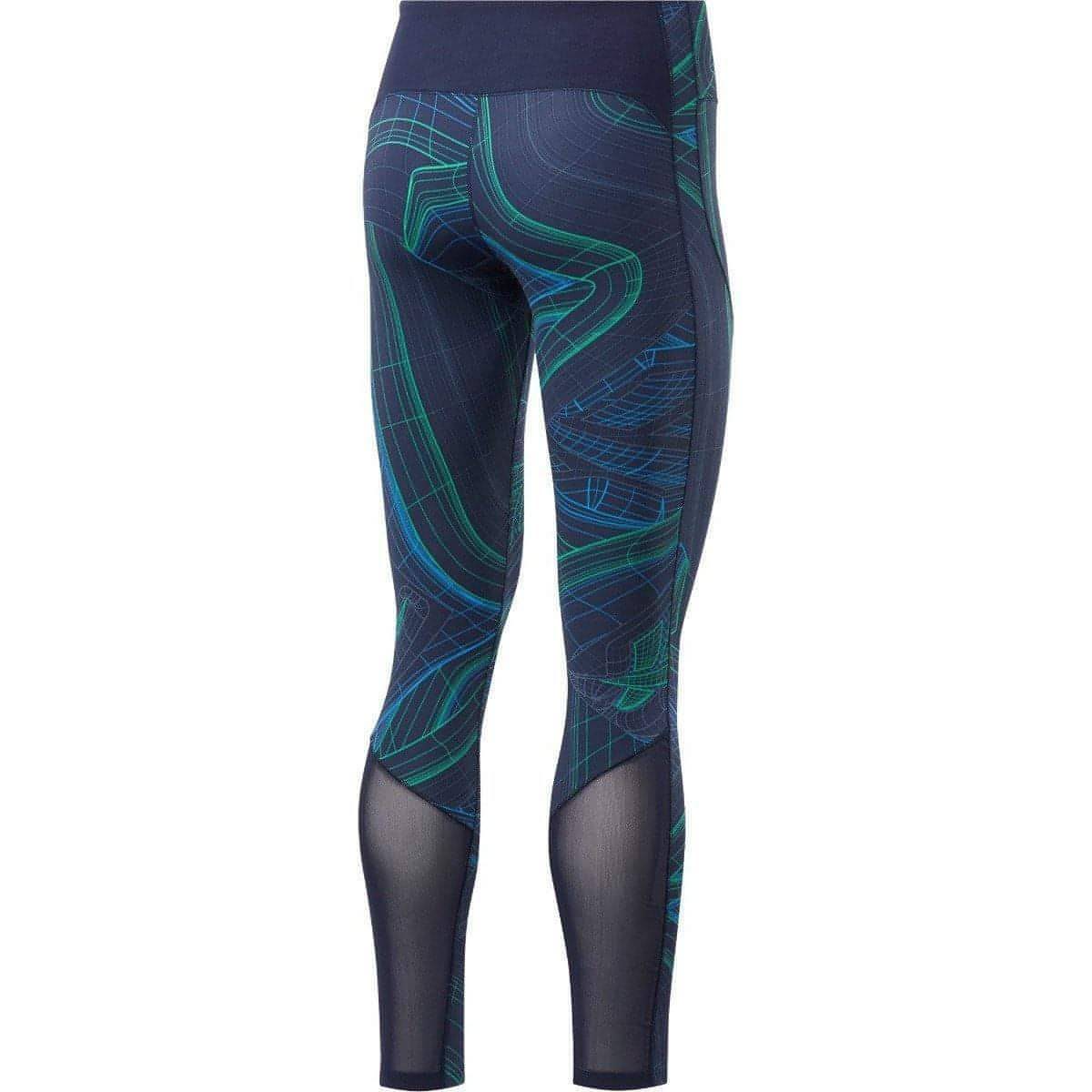 Reebok Lux Perform Mid Rise Womens Long Training Tights - Navy – Start  Fitness