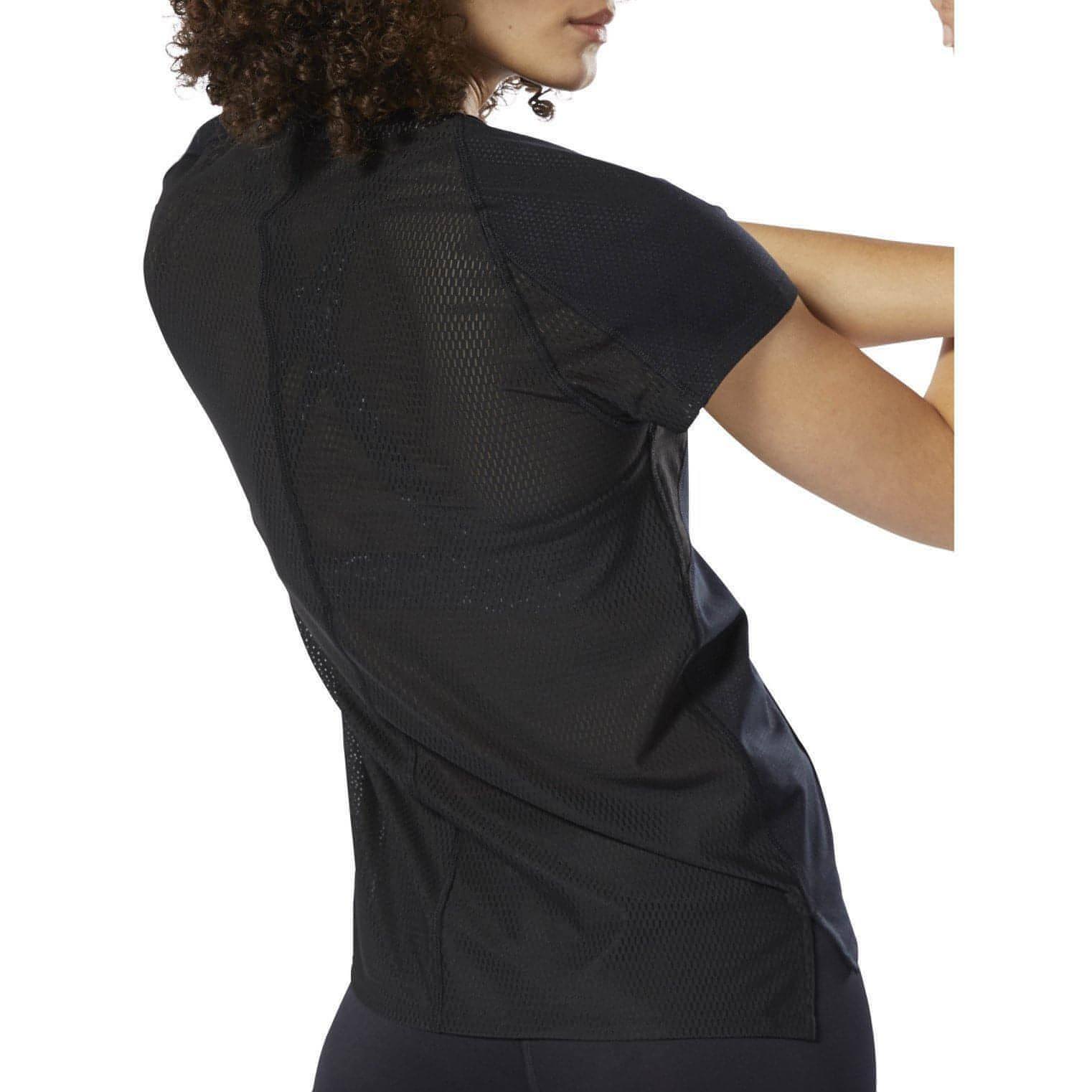 Reebok Smartvent Short Sleeve Womens Training Top - Black - Start Fitness