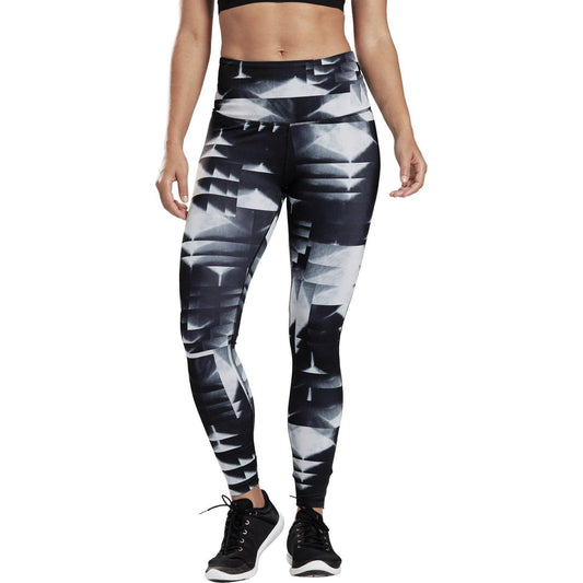 Reebok Sudio LUX Bold 2.0 High Rise Womens Long Training Tights - Black - Start Fitness