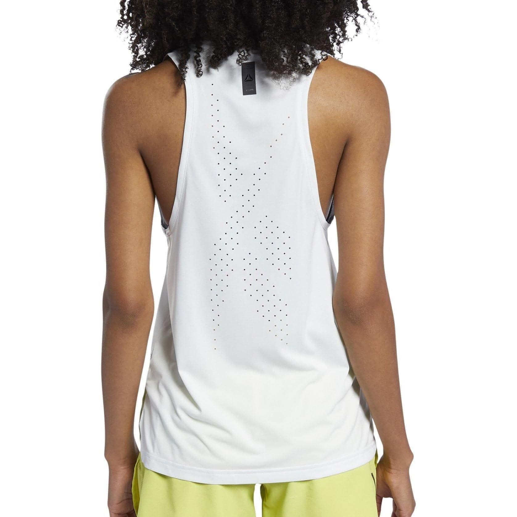 Reebok United By Fitness Perforated Womens Training Vest Tank Top - White - Start Fitness
