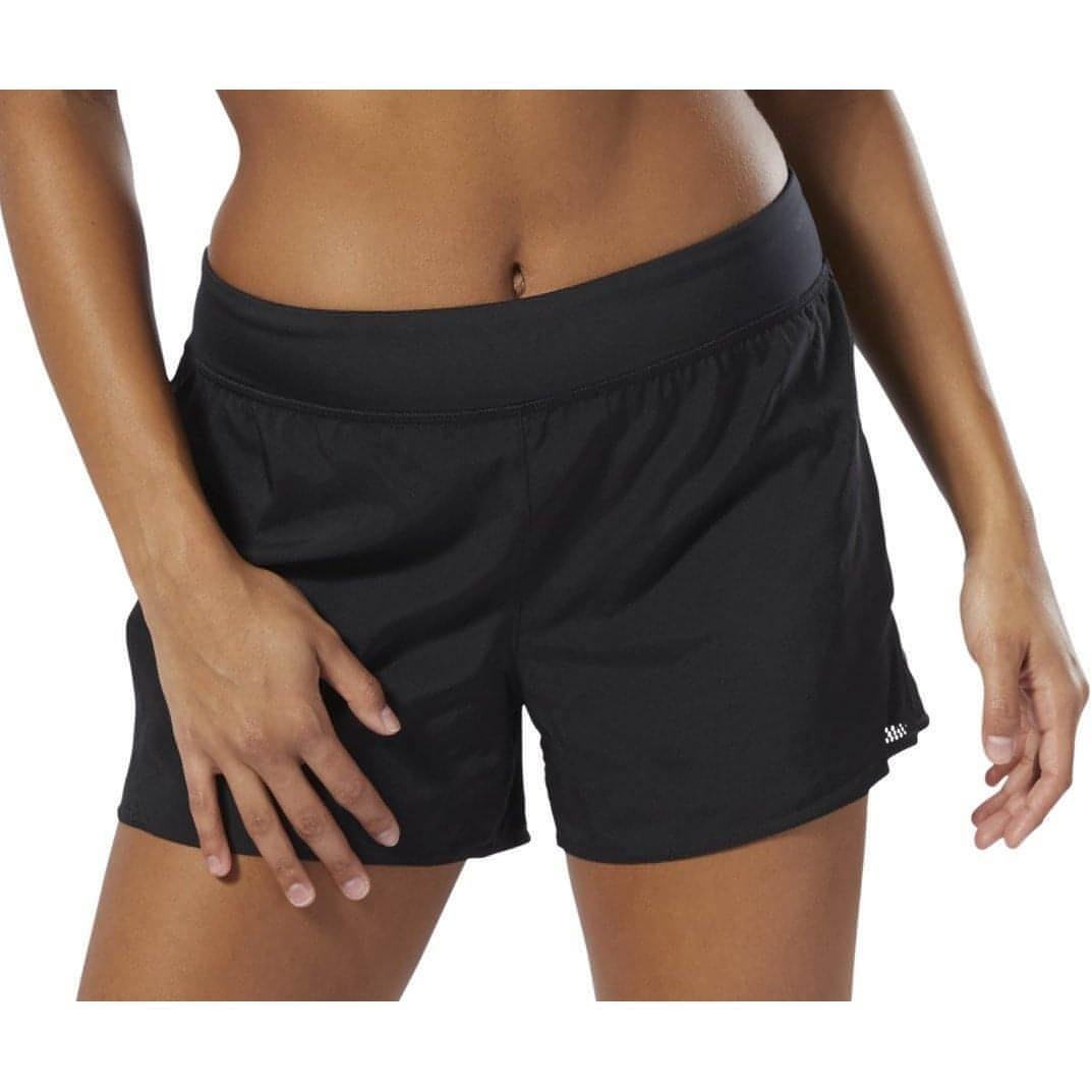 Reebok WOR Knit Woven Womens Training Shorts - Black - Start Fitness