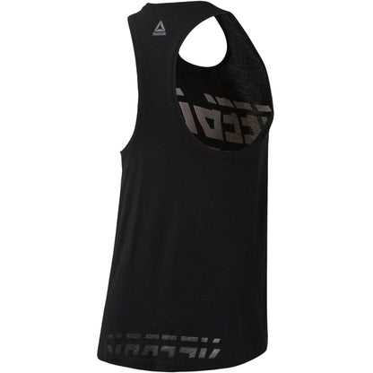 Reebok WOR Meet You There Graphic Womens Training Vest Tank Top - Black - Start Fitness