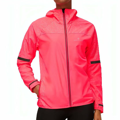 Ronhill Life Night Runner Womens Running Jacket - Pink - Start Fitness