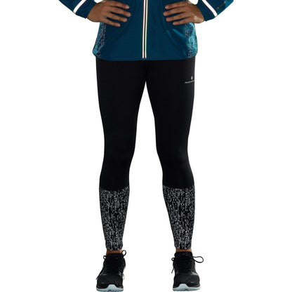 Ronhill Life Nightrunner Womens Long Running Tights - Black - Start Fitness
