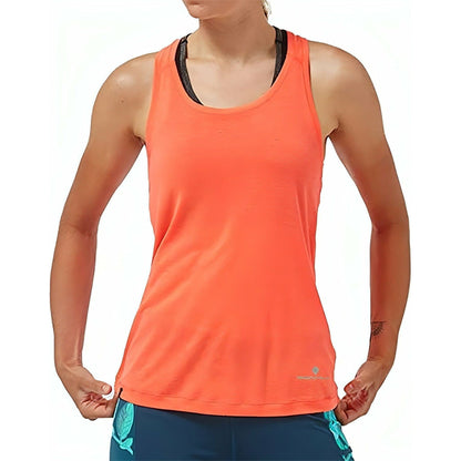 Ronhill Life Tencel Womens Running Vest Tank Top - Orange - Start Fitness