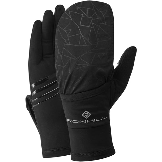 Ronhill Wind Block Flip Running Gloves - Black 5051508506629 - Start Fitness