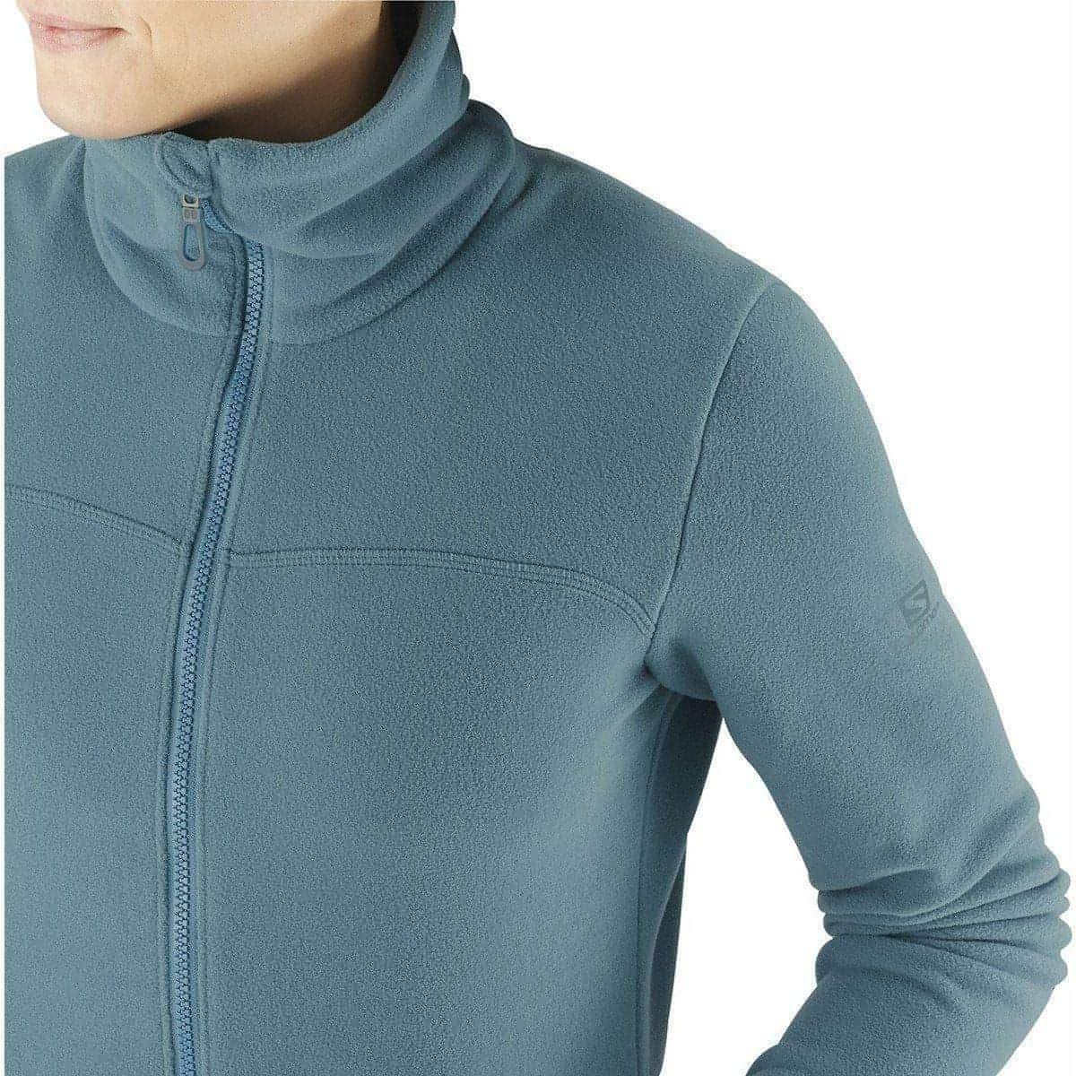 Salomon Essential Cozy Womens Fleece Jacket - Blue - Start Fitness