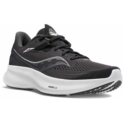 Saucony Ride 15 WIDE FIT Mens Running Shoes - Black - Start Fitness