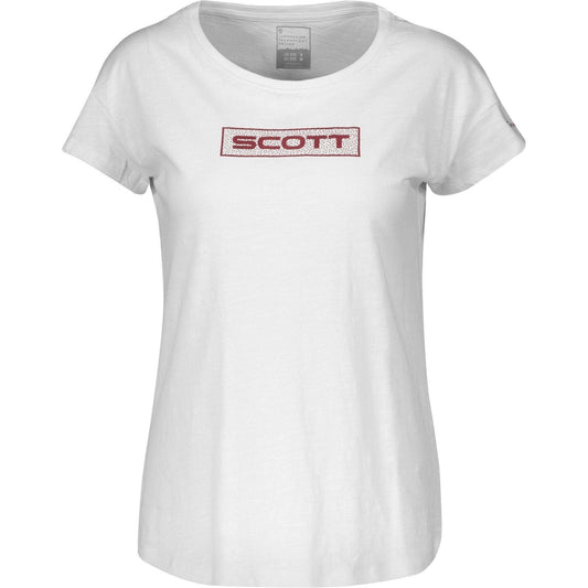 Scott 10 Casual Slub Short Sleeve Womens Cycling Top - White 7613368491866 - Start Fitness