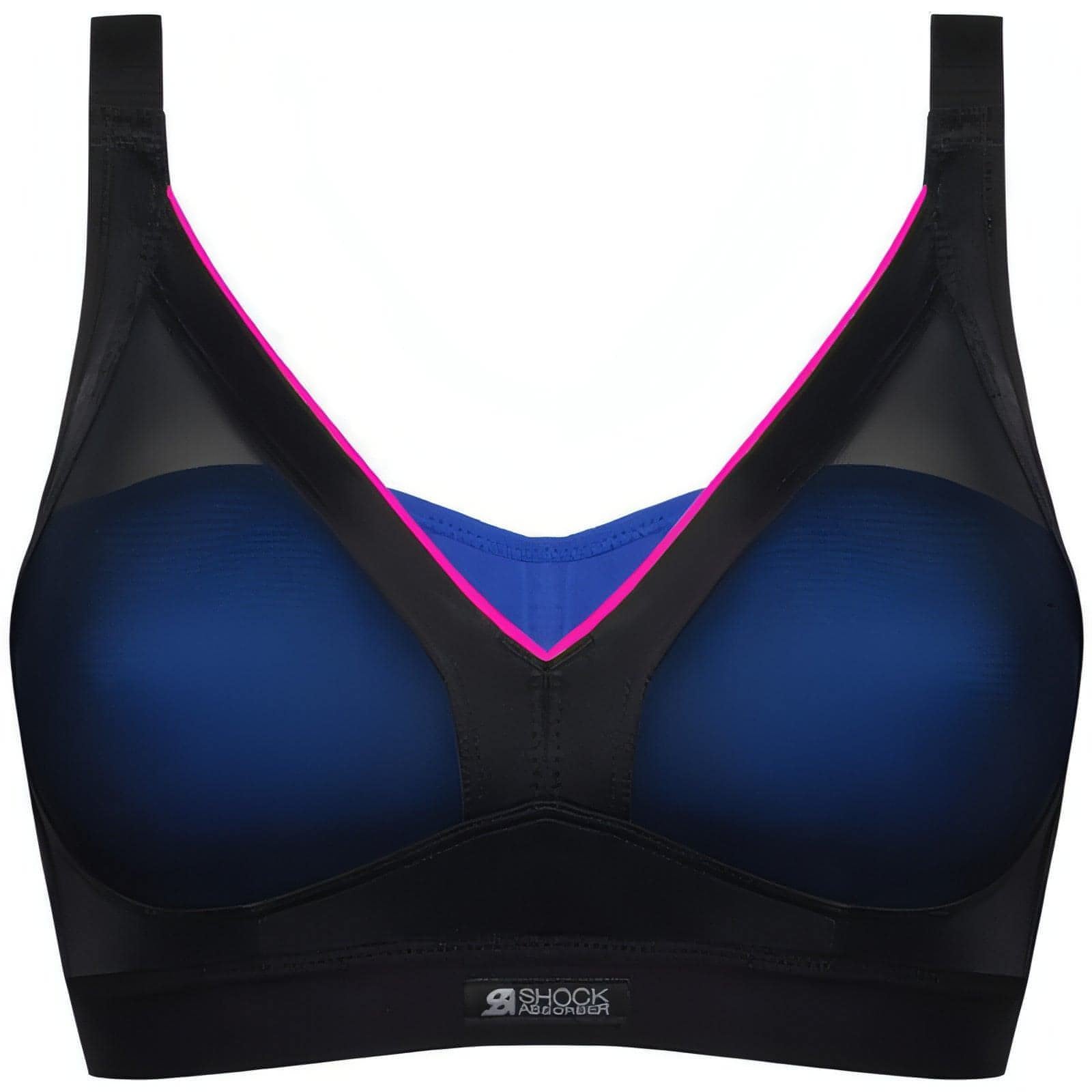 Shock Absorber Active Shaped Support Womens Sports Bra - Black - Start Fitness