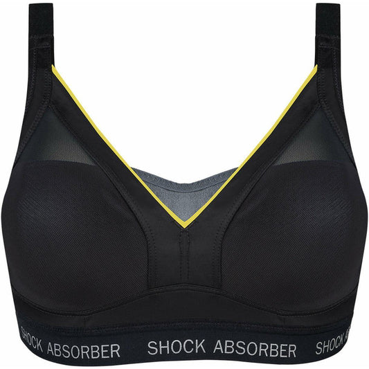 Shock Absorber Active Shaped Support Womens Sports Bra - Grey - Start Fitness