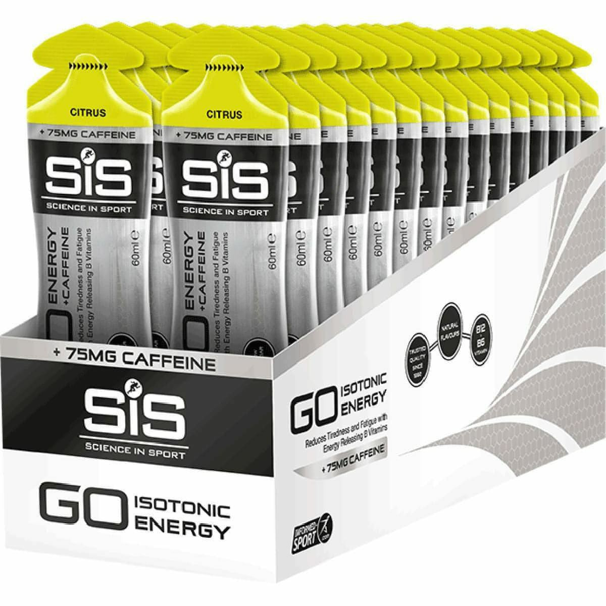 SiS Go Energy Gel Plus Caffeine 60ml (Box of 30) 50253240300521 - Start Fitness