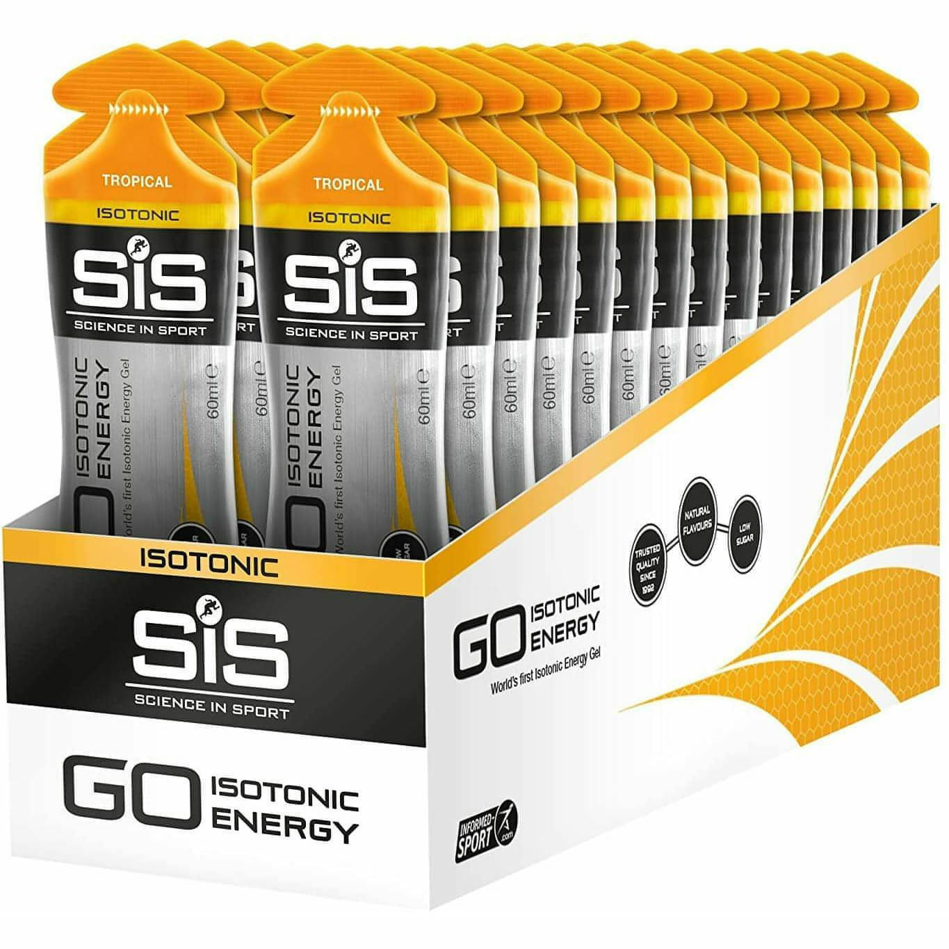 SiS GO Isotonic Energy Gels 60ml (Box of 30) 5025324302857 - Start Fitness