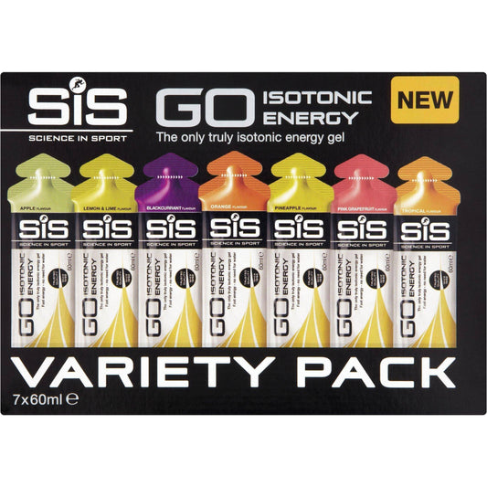 SiS Go Isotonic Energy Gels Variety Pack (Box of 7) 5025324000272 - Start Fitness