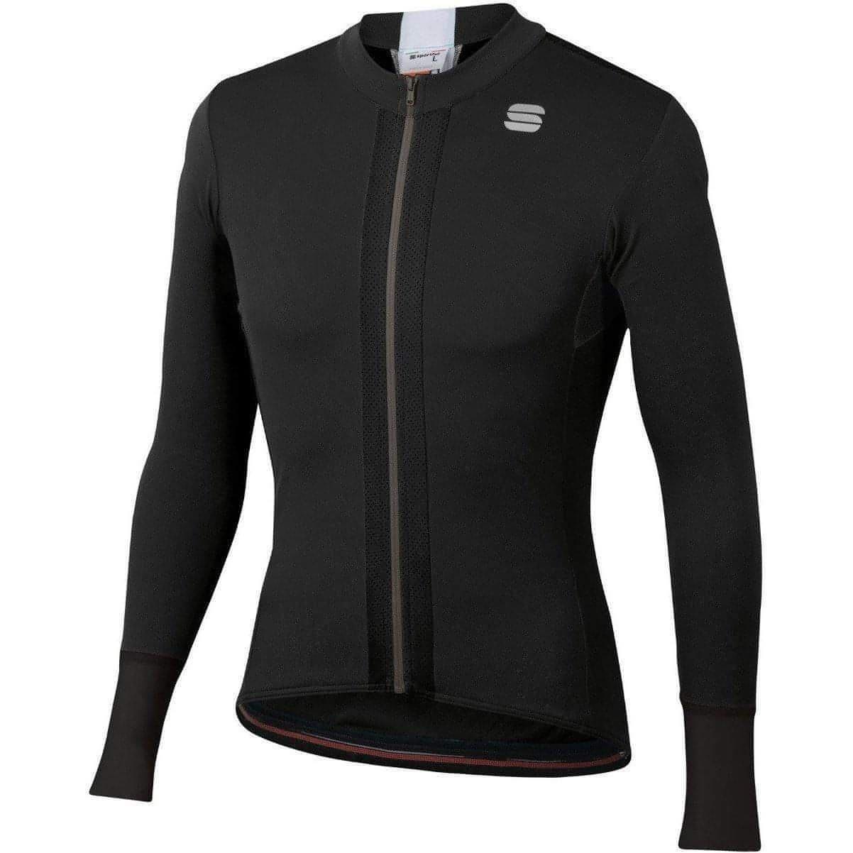 Sportful Strike Long Sleeve Mens Cycling Jersey - Black - Start Fitness