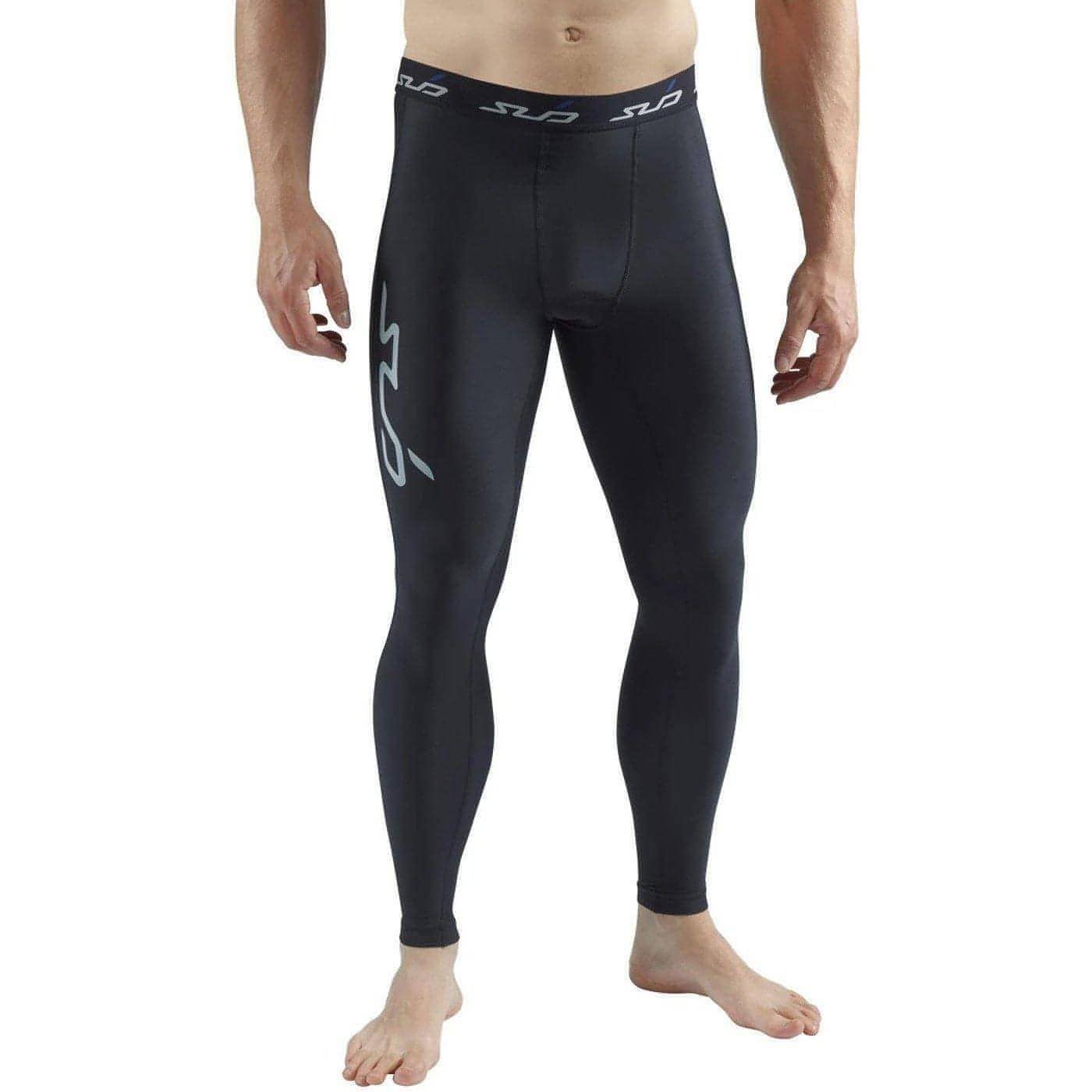 Sub Sports Cold Thermal Compression Mens Long Running Tights - Black ...